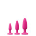 Набор анальных пробок COLOURS PLEASURES TRAINER KIT PINK