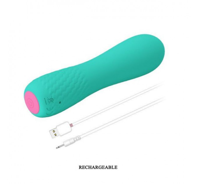 Мини вибромассажер Pretty Love ELFIN USB , Mint