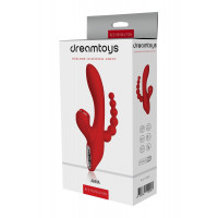Потрійний вібратор із вакуумною стимуляцією Dream Toys RED REVOLUTION ANNA