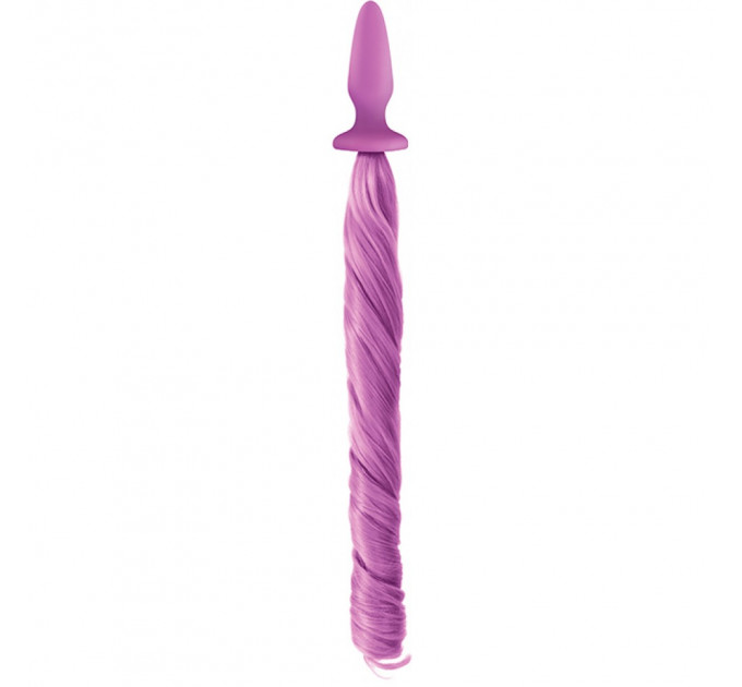 Анальная пробка с хвостом пони, Unicorn Tails, NS Novelties purple