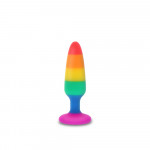 Анальна пробка TOY JOY Twink, M, різнокольорова, 11 х 3 см