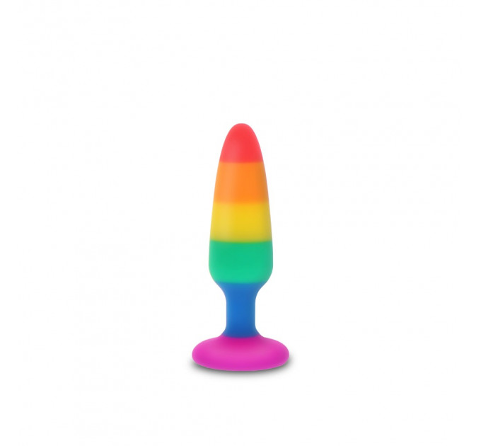 Анальна пробка TOY JOY Twink, M, різнокольорова, 11 х 3 см
