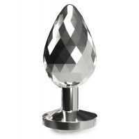 Анальная пробка ToyJoy Anal Play Disco Diamond серебристая, Small