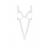 Боді з відкритими грудьми KYOUKA BODY white S/M - Passion