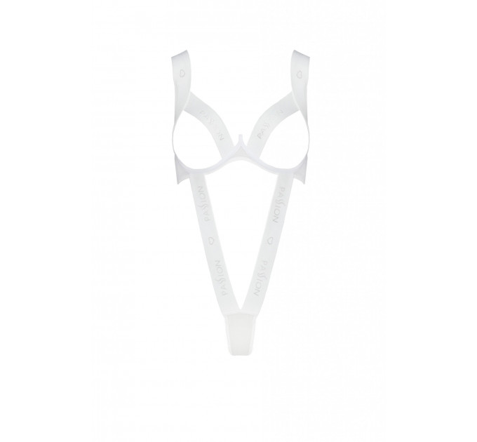 Боди с открытой грудью KYOUKA BODY white S/M - Passion