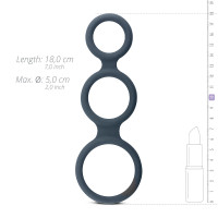 Потрійне силіконове кільце Boners для пеніса Triple Ring