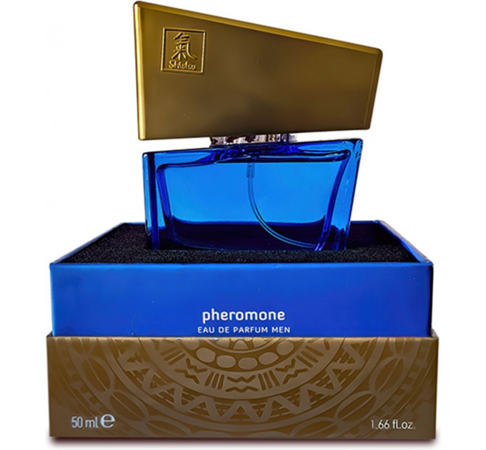 Духи с феромонами мужские SHIATSU Pheromone Fragrance men darkblue 50 ml