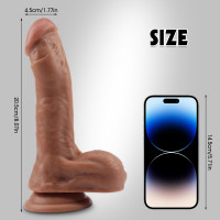 Фаллоимитатор мулат Chisa Fashion Dude 7.9 Cock с мошонкой на присоске