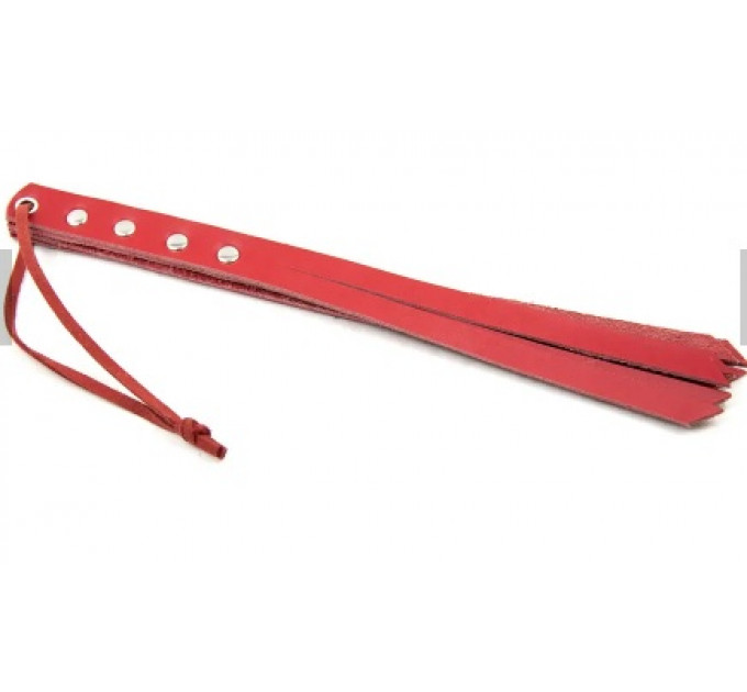 Флоггер DS Fetish mini leather flogger red