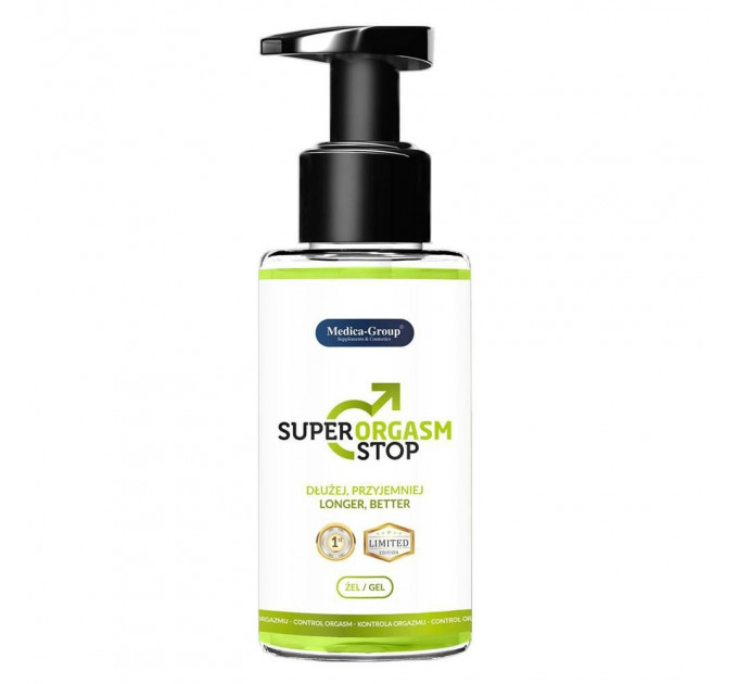 Гель для задержки эякуляции Medica Super Orgasm Stop Gel с эффектом прохлады, 150 мл