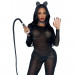 Комбинезон сексуальный Leg Avenue Sheer Rhinestone, XS, со стразами, черный