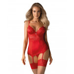 Корсет с подвязками для чулок Obsessive Lovica corset S/M