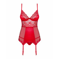 Корсет із підв'язками для панчохи Obsessive Lovica corset S/M
