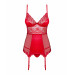 Корсет с подвязками для чулок Obsessive Lovica corset S/M