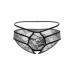 Кружевные трусики с открытой интимной зоной Jade Daring Intimates, черные, S/M