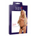 Кружевные трусики с открытой интимной зоной Jade Daring Intimates, черные, S/M