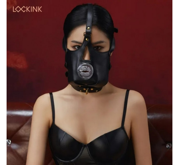Маска для минета Lockink, черная