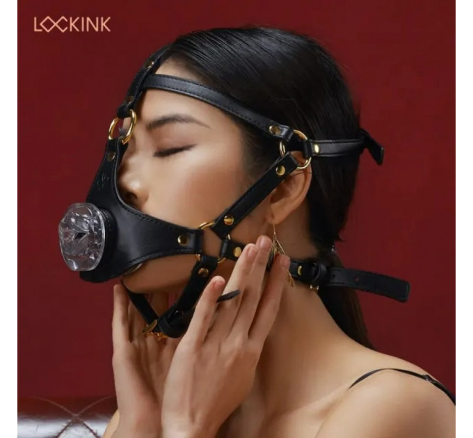 Маска для минета Lockink, черная
