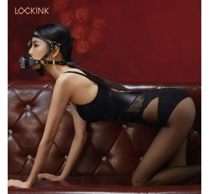 Маска для минета Lockink, черная