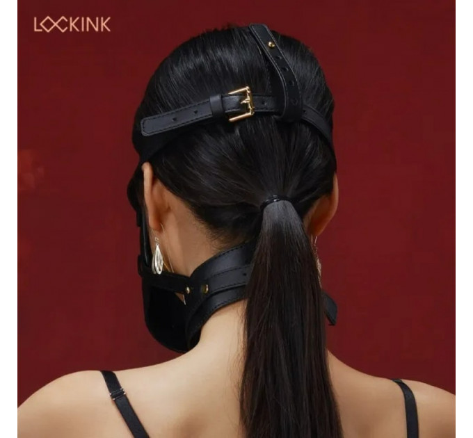 Маска для минета Lockink, черная