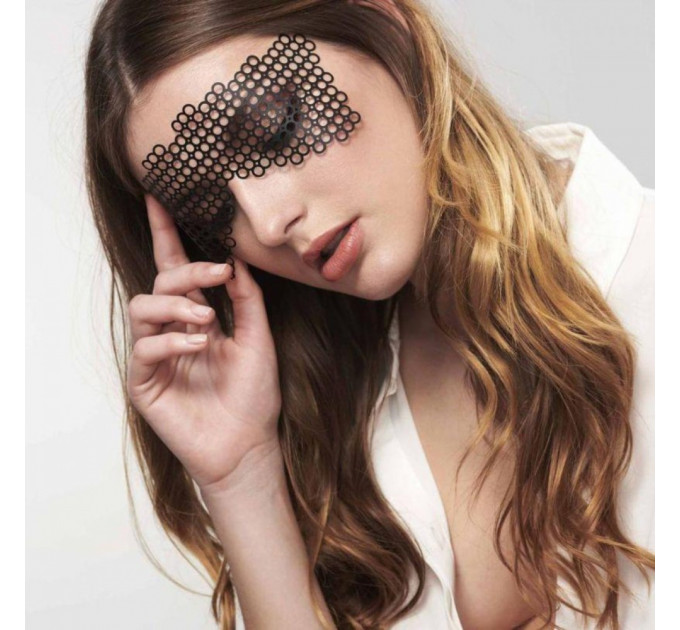 Маска самоклеюча вінілова Bijoux Indiscrets чорна