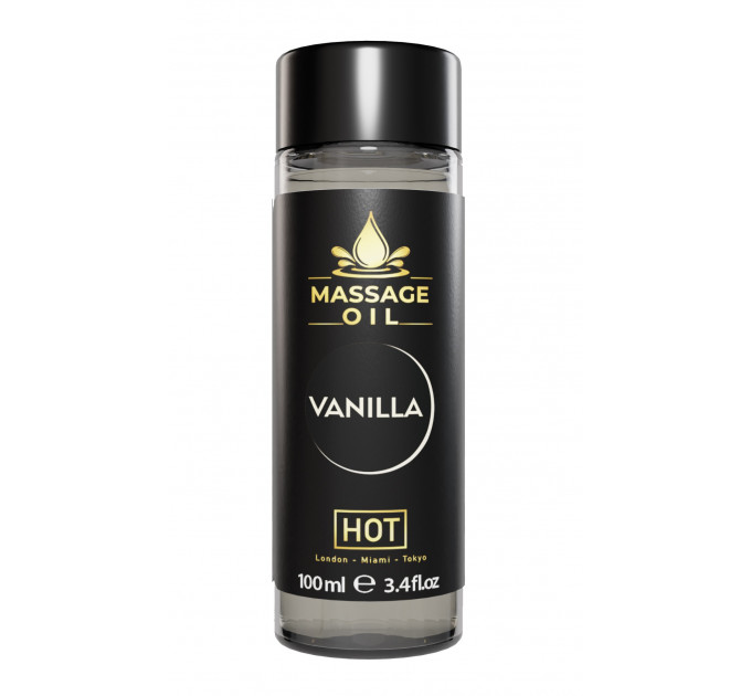 Масажна олія HOT Massage Oil Vanilla з ароматом ванілі, 100 мл