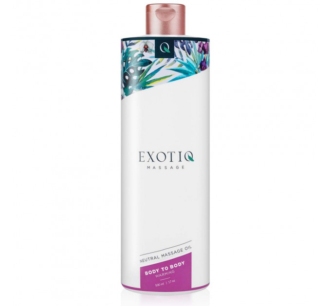 Массажное масло согревающее для всего тела Exotio massage Body to body warming 500 ml