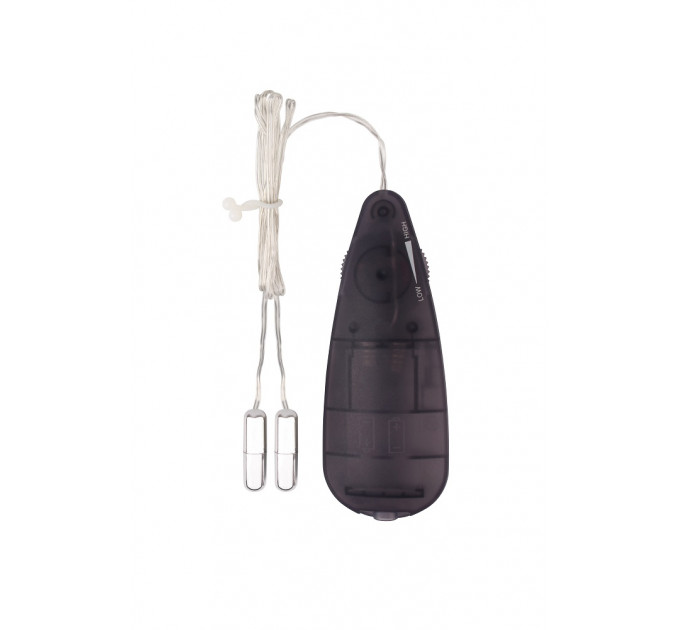 Мини-вибропули серебристые CHISA Hi-Basic Mini Twins Bullet с черным проводным пультом
