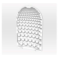 Мини мастурбатор нереалистичный Tenga Pocket Click Ball, с рельефом, белый