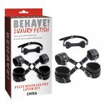 Набор БДСМ Chisa Behave! Luxury Fetish 4 предмета, черный