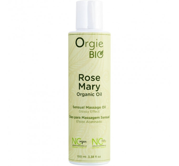 Органическое массажное масло Orgie Bio ROSE MARY с ароматом розмарина, 100 мл