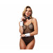 Секксуальный коплект горничной FISHNET DELUXE TUXEDO BUNNY TEDDY, OS