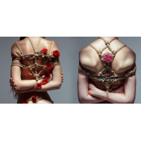Шелковая верёвка для шибари DS Fetish черная, 10 м