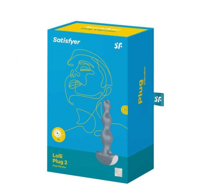 Анальна пробка з вібрацією Satisfyer Lolli-Plug 2 ice blue