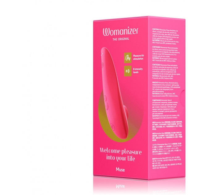 Вакуумный клиторальный стимулятор WOMANIZER Muse Pink Rose