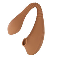 Вакуумний стимулятор для клітор Sweet Em Velvet Lure коричневий USB