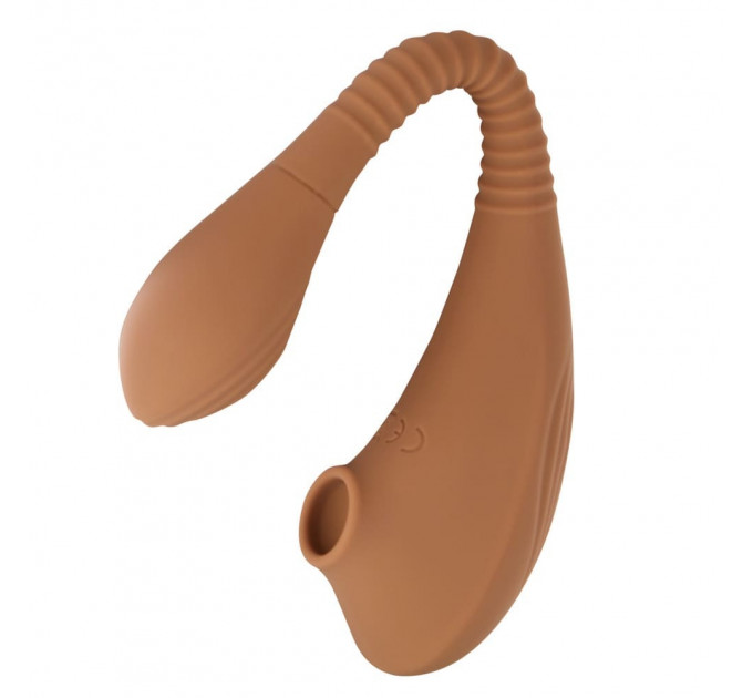 Вакуумный стимулятор для клитор Sweet Em Velvet Lure коричневый USB