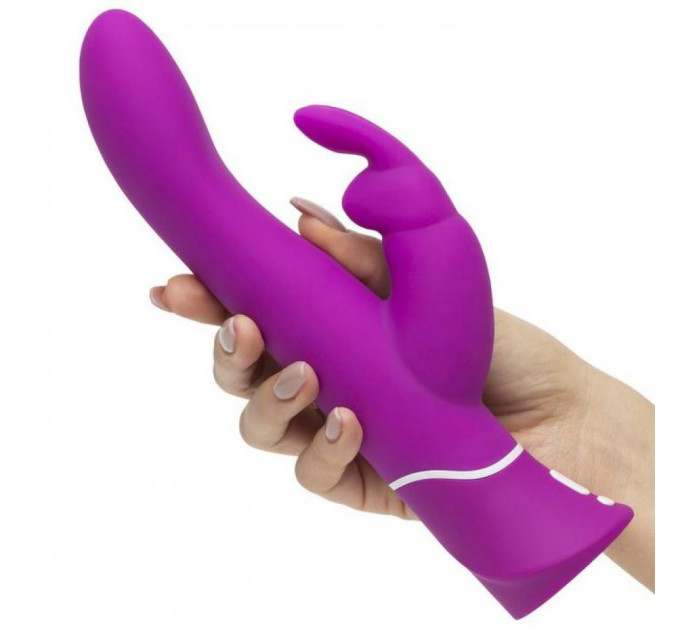 Вибратор кролик с поступательными движениям Happy Rabbit Curve Thrusting
