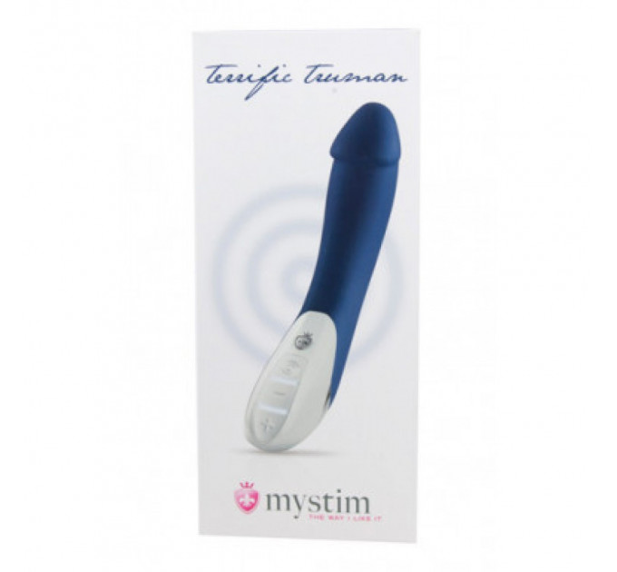 Вибромассажер MYSTIM Terrific Truman Vibrator с кейсом, синий