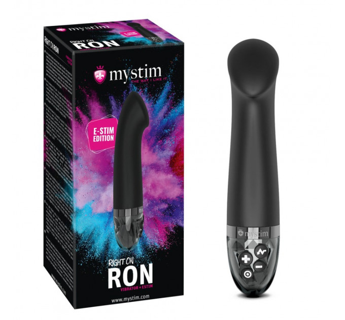 Вибратор Для Точки G с Электростимуляцией Right On Ron E-Stim Edition