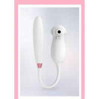 Вібратор подвійний білий Elva Dual Purpose (white)