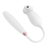 Вібратор подвійний білий Elva Dual Purpose (white)