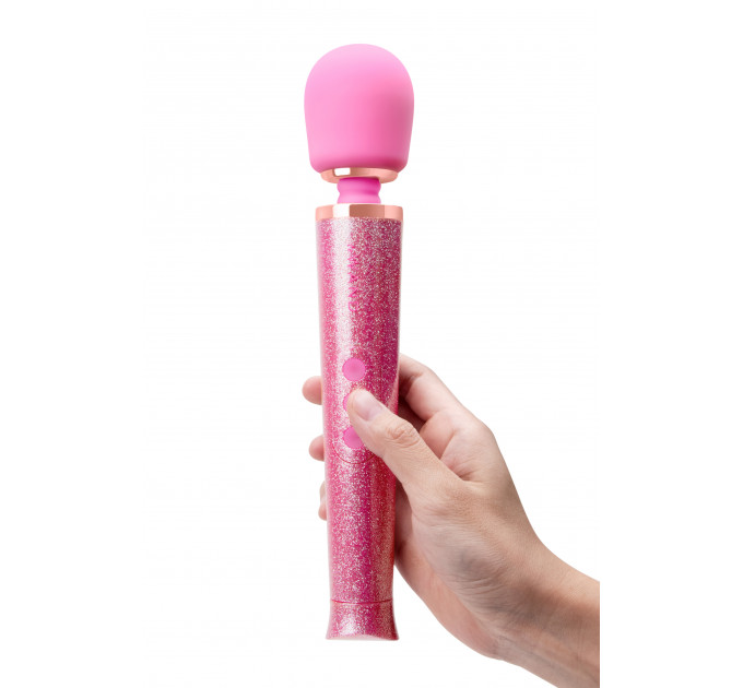 Вибратор микрофон Le Wand ALL THAT GLIMMERS SET, блестящий розовый