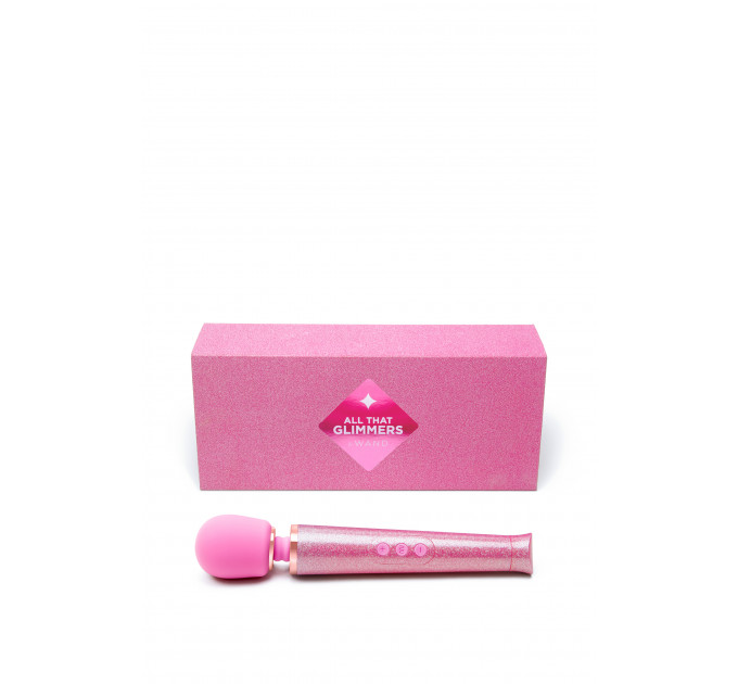 Вибратор микрофон Le Wand ALL THAT GLIMMERS SET, блестящий розовый