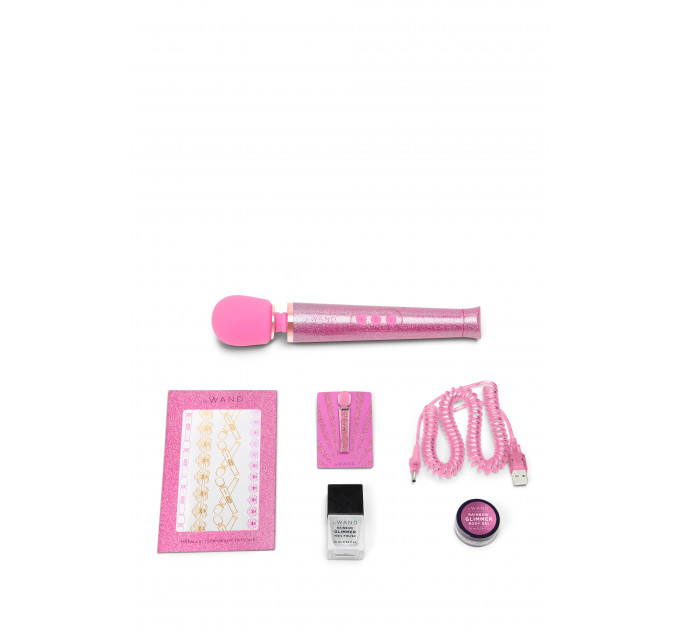 Вибратор микрофон Le Wand ALL THAT GLIMMERS SET, блестящий розовый