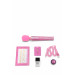 Вибратор микрофон Le Wand ALL THAT GLIMMERS SET, блестящий розовый