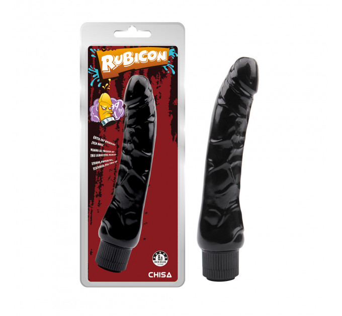 Вибратор реалистичный Rubicon 8.9 Chisa, черный, 22.5 см х 4.7 см