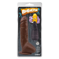 Вібратор реалістичний з присоскою та пультом Chisa Rubicon, коричневий