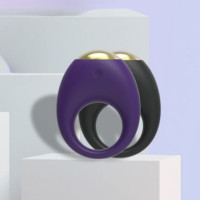 Вибрационное эрекционное кольцо Every Night Toys со светодиодом и 7 режимами вибрации, фиолетовый