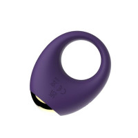 Вибрационное эрекционное кольцо Every Night Toys со светодиодом и 7 режимами вибрации, фиолетовый